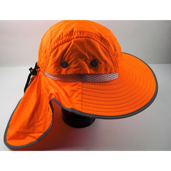 AYKRM Cappello Da Lavoro Estivo Traspirante Alta Visibilità Arancione Con Rifrangenti – Legionnaire UPF 30+